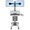 Ergotron Neo-Flex Dual WideView WorkSpace Computerwagen für zwei Monit...