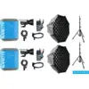 Nanlite FC-120B LED Bi-Color Spot Light (mit Lichtstativ und Softbox)