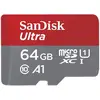 Sandisk Ultra (64 GB, microSDXC, U1, UHS-I), Speicherkarte, Grau, Rot