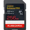 SANDISK Extreme PRO SDXC 256GB 170 MB/s