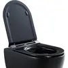 BERNSTEIN Ultraflacher Duroplast WC-Sitz U2019 in Schwarz mit Soft-Clo...