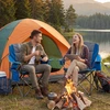 Costway Übergroßer Campingstuhl Tragbarer Klappstuhl mit Reißverschlus...