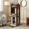 Costway 120 cm hoher Kratzbaum Holz Katzenkratzbaum mit Sisal-Kratzpfo...
