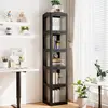 Costway 360° Drehbares Bücherregal Klappbares Standregal Transparenter...
