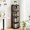 Costway 360° Drehbares Bücherregal Klappbares Standregal Transparenter...