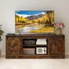 Costway TV Schrank mit 2 Schiebetüren & Verstellbaren Regalen TV-Ständ...