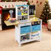 Costway Arztpraxis-Spielset Holz-Medizinisches Zentrum mit Tafel Tierw...