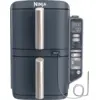 Ninja Double Stack XL 2-Ebenen Heißluftfritteuse 9,5 L in Dunkelblau |...