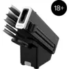 Ninja StaySharp Rostfreier Messerblock mit integriertem Schleifer 6-te...