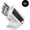 Ninja StaySharp Rostfreier Messerblock mit integriertem Schleifer 6-te...
