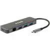 D-Link DUB-2334, 5-In-1 USB-C Hub mit Gigabit-Ethernet/Stromversorgung