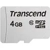 Transcend USD300S (4 GB, microSDHC, U1), Speicherkarte, Silber