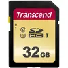 Transcend 500S (32 GB, SDHC, U1, UHS-I), Speicherkarte, Schwarz