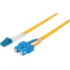 Intellinet LWL Anschlusskabel LC/SC Singlemode OS2 (5 m), Netzwerkkabe...