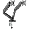 Manhattan 2-fach Monitorhalterung Gasdruck Aluminium (Tisch, 32", 9 kg...