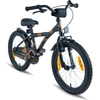 PROMETHEUS Kinderfahrrad 18 Zoll Jungen und Mädchen in Schwarz Matt & ...