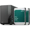 Synology Serveur NAS DiskStation DS225+ - 24To (2x12To) HDD Plus (2 x ...