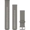 Garmin Silikonarmband Grau/Silber 22 mm