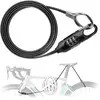 ROCKBROS Fahrradschloss Kabelschloss 150cm mit Zahlencode Anti-Diebsta...
