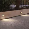 SILAMP 2W 220V 55° Grau IP65 LED-Treppenpfosten rund - Neutralweiß 400...