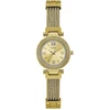 Guess Damen Analog Quarz Uhr mit Edelstahl Armband W1009L2