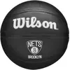 Wilson NBA Brooklyn Nets Team Tribute Mini Basketball black 3