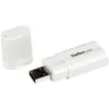 StarTech USB 2.0 to Audio Adapter (USB, USB 2.0), Soundkarte, Weiss