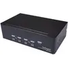 StarTech 4PT DUAL DP KVM SWITCH 4K60, KVM Switch, Schwarz