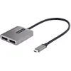 StarTech MST14CD122DP (USB-C, 2 Ports), Dockingstation + USB Hub, Grau