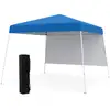 Costway Pop up Pavillon 3 x 3 m Faltpavillon mit 1 Seitenwand & tragba...