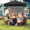 Costway Pavillon 2x2 m Pop up Faltpavillon Höhenverstellbar mit Seiten...