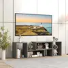 Costway 2 tlg. TV-Schrank Freie Kombination Fernsehtisch für Fernseher...