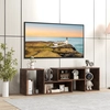 Costway 2 tlg. TV-Schrank Freie Kombination Fernsehtisch für Fernseher...