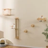 Costway 5 PCS Katzen Kletterwand Kratzbaum mit Plattformen & Sisalpfos...