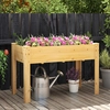 Costway Hochbeet Holz Erhöhtes Gartenbeet Pflanzkasten mit Drainagelöc...