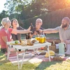 Costway Campingtisch mit Wasserdichter Tischplatte & Tragetasche Pickn...