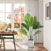 Costway 2er Set Künstliche Areca Palme 90 cm Kunstpflanze im Topf Kuns...