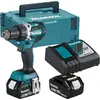 18V LXT Bohrschrauber 65 Nm - MAKITA - mit 2 Akkus 18V 6,0 Ah - Ladege...