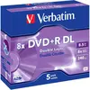 Verbatim Dvd+r Dual Layer .5gb 8x 8 5 Einheiten