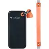 Verbatim Pocket SSD - 1 TB, Schwarz, Orange