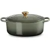 Le Creuset Signature Braadpan Ovaal, 31cm thyme, Pfanne + Kochtopf, Gr...