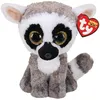 TY Beanie Boos Linus, Spielzeug-Lemur, Schwarz, Braun, Weiß, Plüsch, 3...