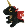 TY Beanie Boos Grindal, Spielzeug-Drachen, Schwarz, Gold, Rot, Seide, ...