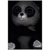 TY Bamboo, Spielzeug-Bär, Schwarz, Weiß, Plüsch, Bär, Bamboo, Junge/Mä...