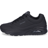Skechers Uno - Stand On Air Sneaker, flache Sohle, schwarz, Größe 44