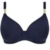 Bügel-Bikinioberteil Damen Fantasie Plunge Azores Bleu 100G