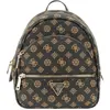 GUESS Rucksack Kunstleder Manhattan II Backpack mocha logo