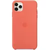 Apple Silikon Case (Apple iPhone 11 Pro Max), Smartphone Hülle, Orange