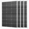 VEVOR Monokristalline Solarmodule 100-W 4er-Pack, PV-Modul mit MC4-Aus...