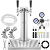 VEVOR Kegerator-Turm-Kit, Bier-Umrüstsatz mit zwei Zapfhähnen, Bier-Tu...